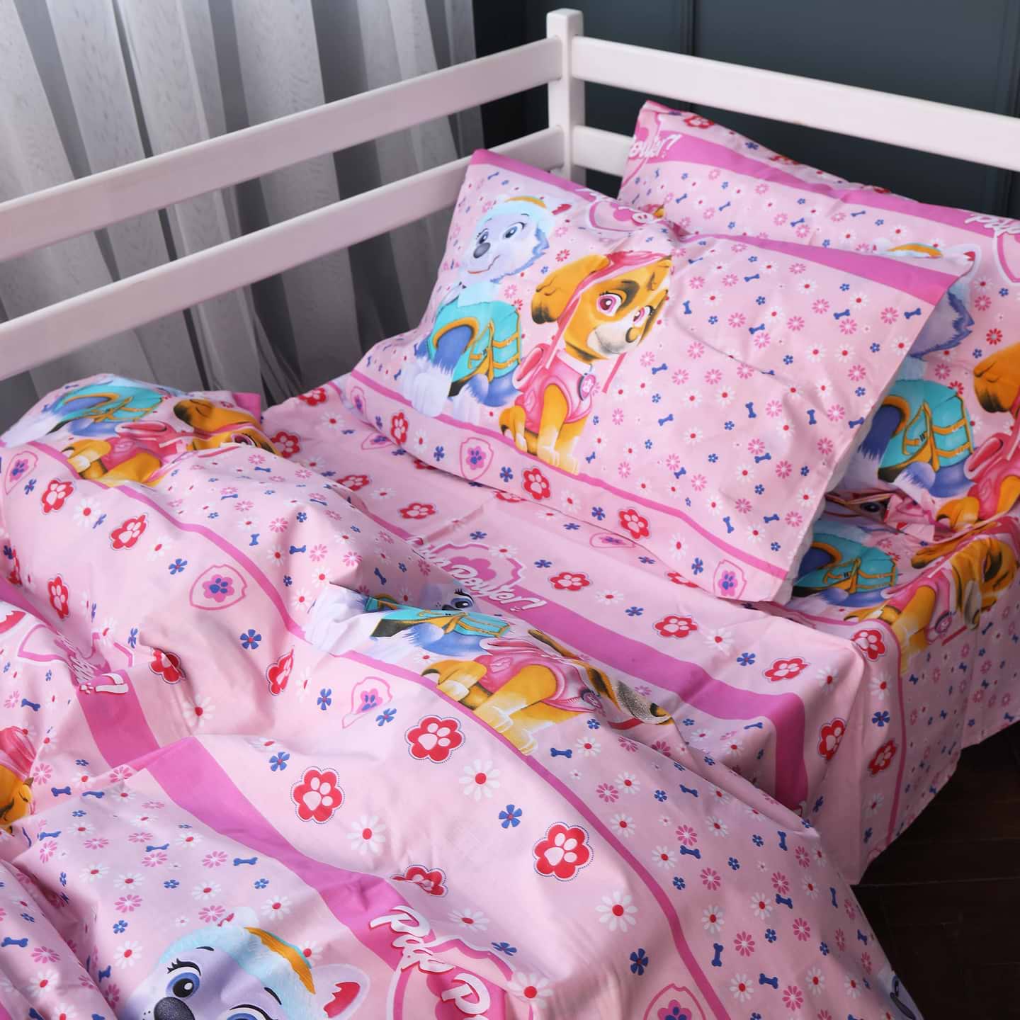 Комплект постільної білизни MirSon Бязь Kids Time 17-0860 Paw Patrol Girl Edition 175х210 см (2200011860107)