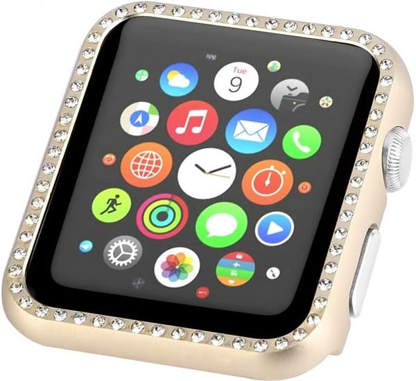 Фото - Чехол-бампер для смарт-годинника XOKO Apple Watch 38/40 Aluminium Diamond Gold (XK-AP-DMGD)
