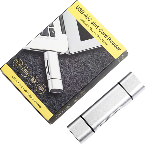 Фото - Хаб USB XOKO AC-440 Type-C USB 3.0+MicroUSB/SD Card Reader (XK-AС-440)