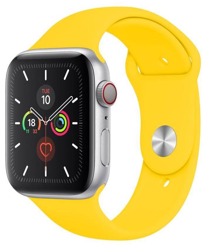 Ремінець для смарт-годинника XOKO Sport for Apple Watch 42/44/45/49мм Yellow (XK-AW-42SP-YL) - Фото 1