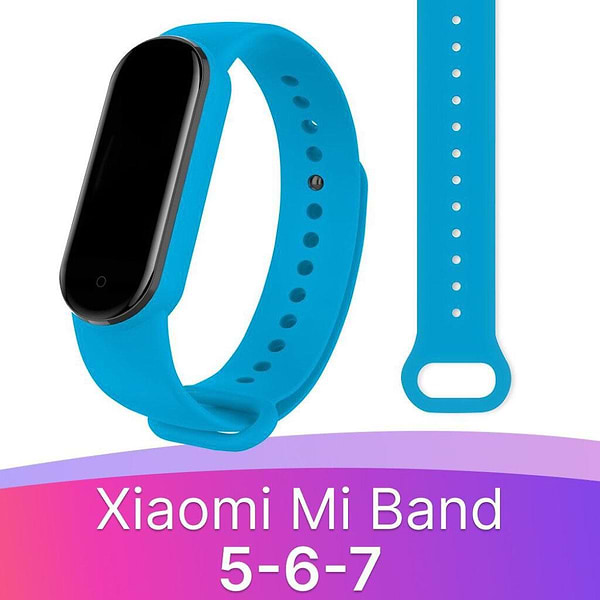 Фото - Ремінець для фітнес-браслету XOKO Sport for Xiaomi Mi Band 5/6/7 Blue (XK-BND-SP-BL)