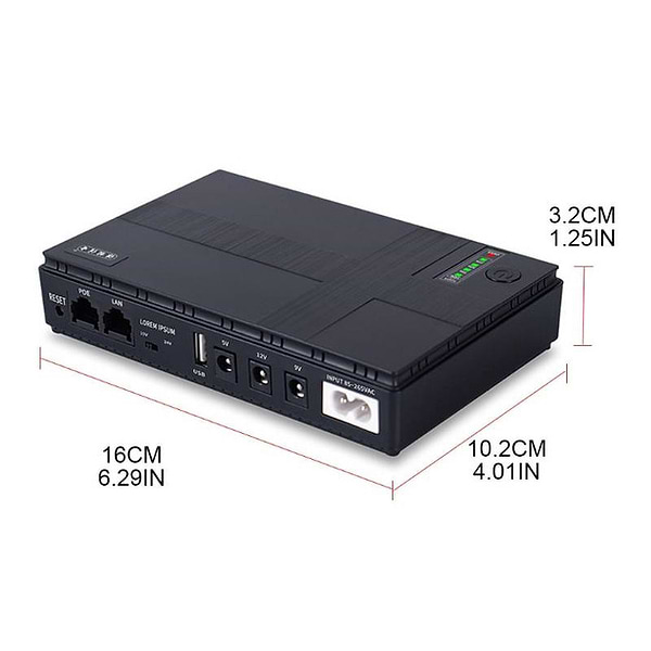 Фото - Источник бесперебойного питания XOKO DC1018P DC UPS 10400 mAh Black (XK-DC1018P-BK)