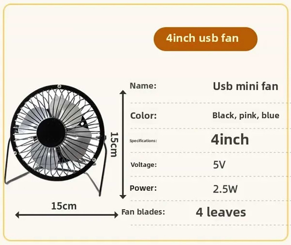 Фото - Уцінка - Вентилятор портативний XOKO F04 (XK-F04)