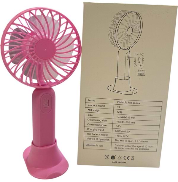 Фото - Вентилятор портативный XOKO F9 Pink (XK-F9-PN)