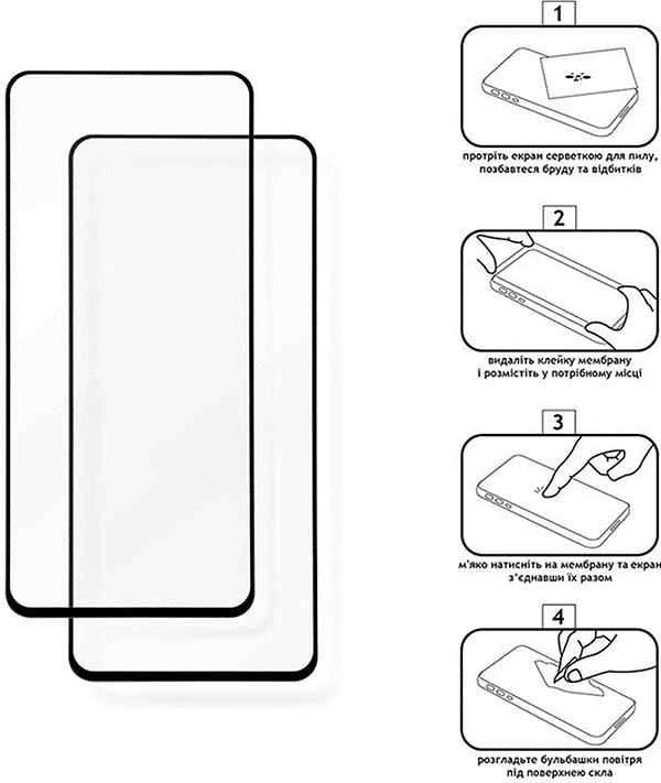 Фото - Захисне скло для смартфону XOKO Full Cover Ultra-Thin 0.25мм Oppo A54s/A54 Black 2 шт. (XK-FCU-OP-A54)