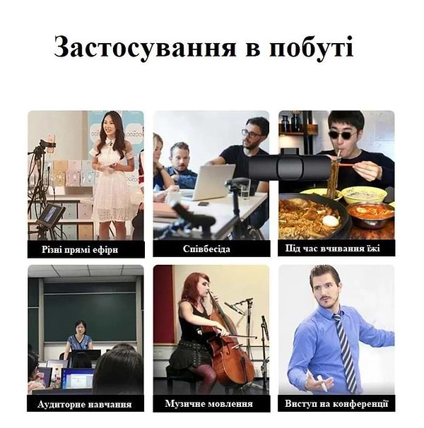 Фото - Мікрофон для смартфона XOKO K9-2 з адаптером Lightning-Type-C (XK-K9-2BK)