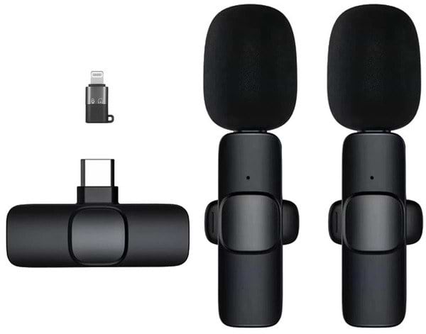 Фото - Мікрофон для смартфона XOKO K9-2 з адаптером Lightning-Type-C (XK-K9-2BK)