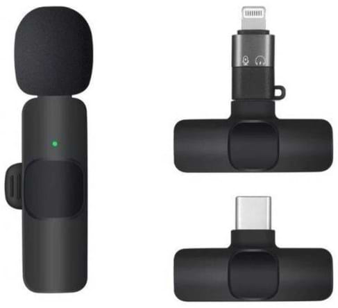 Фото - Уценка - Микрофон для смартфона XOKO K9 с адаптером Lightning-Type-C (XK-K9BK)