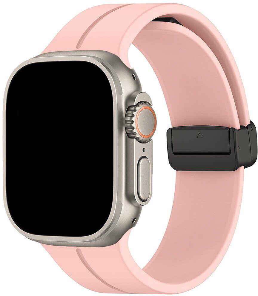 Ремінець для смарт-годинника XOKO for Apple Watch 42/44/45/49 мм Pink (XK-MGT-44PN) - Фото 1