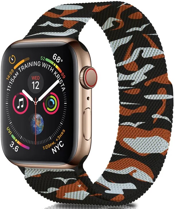 Ремінець для смарт-годинника XOKO for Apple Watch  42/44/45/49 мм Khaki Orange (XK-MTL-44KHOR)