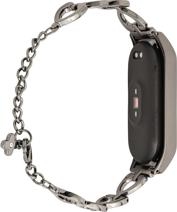 Фото - Ремінець для фітнес-браслету XOKO Metal Premium Band for Xiaomi Mi Band 5/6 Heart Black (XK-MTL5-HRT-BK)