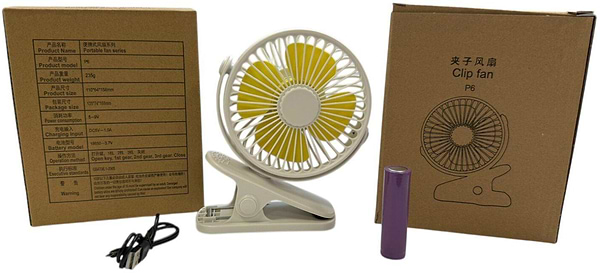 Фото - Вентилятор портативний XOKO P6 (XK-P6-WH)