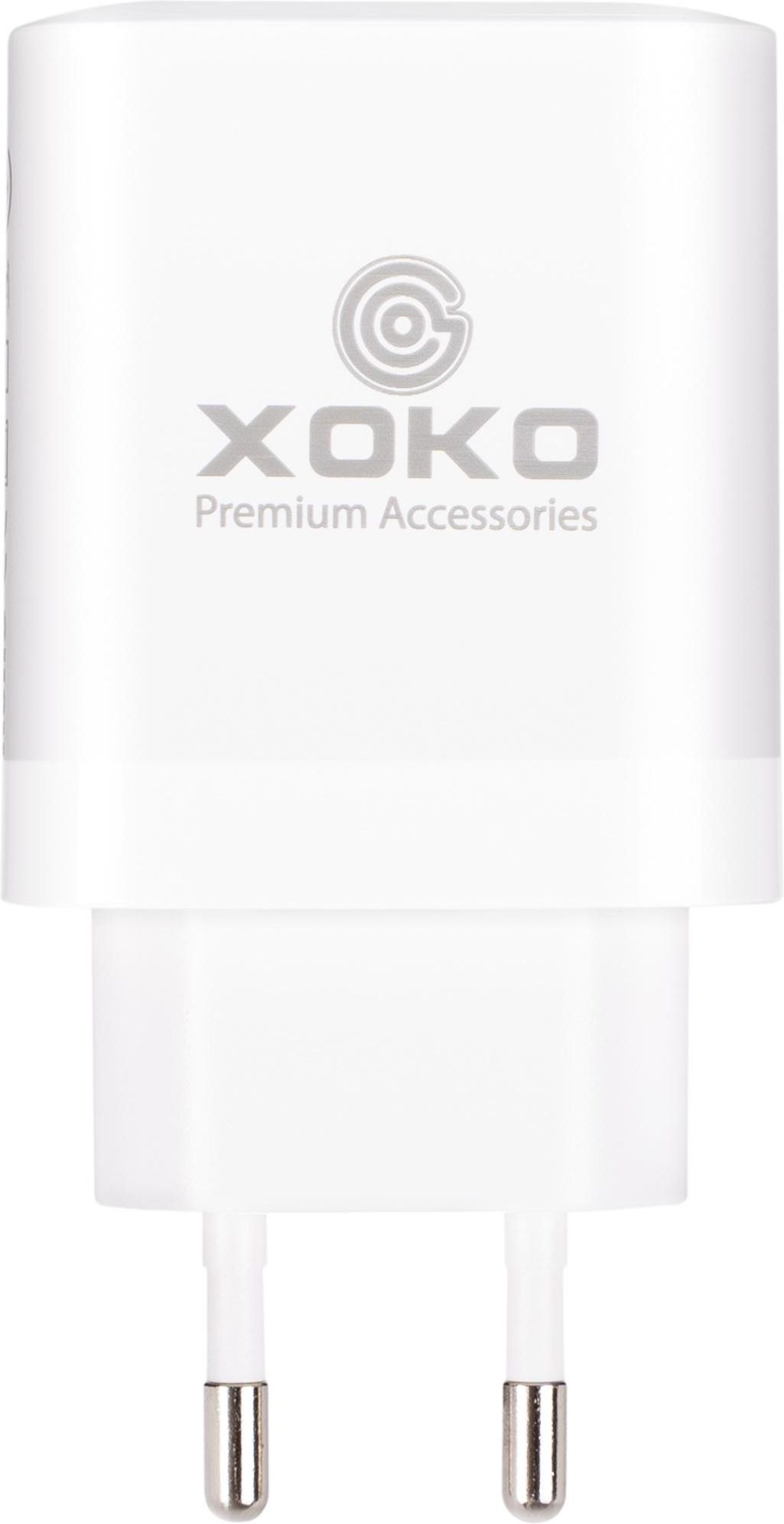 Сетевое зарядное устройство XOKO QC-620 GaN 65 Вт USB-C +USB-A White (XK-QC-620)
