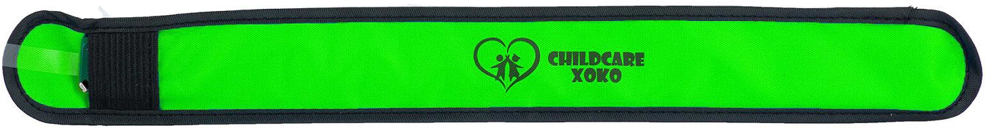 Світловідбивний браслет XOKO ChildCare з ліхтарем Зелений (XK-RFLV-BRCL-GRN)