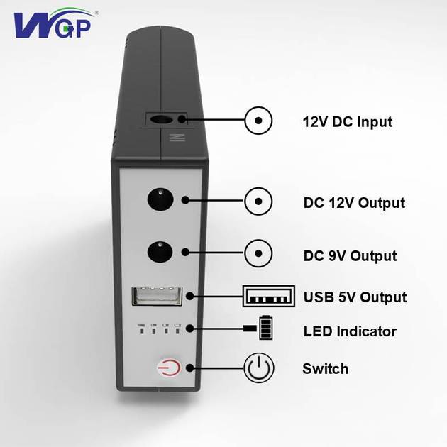 Фото - Источник бесперебойного питания XOKO WGP 8800mAh 5-12V Black (XK-WGP-8800)