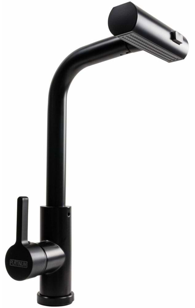 Смеситель кухонный Platinum XK09B PVD черный