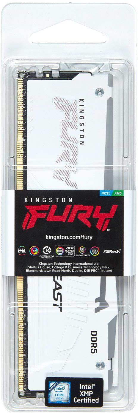 Фото - Память DDR Kingston DDR5 32GB 6000 FURY Renegade White XMP (KF560C30BWA-32)