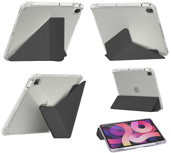Фото - Чехол для планшета BeCover Ultra Slim Origami Transparent for Apple iPad Air (4/5) 2020/2022 10.9"" Black (711102)"