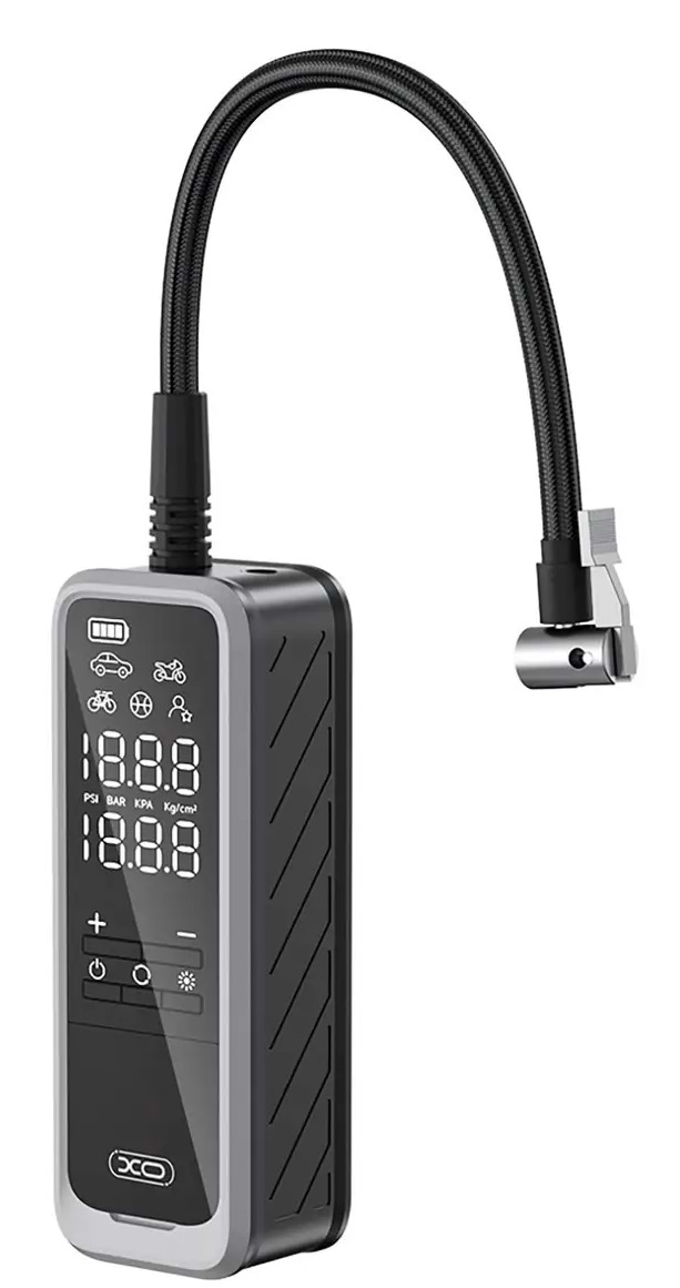 Автокомпресор XO 5000mAh 22mm Cylinders, 85W, 25L/min (XO-CZ018)