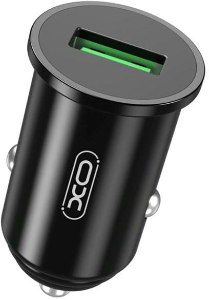 Фото - Автомобільний зарядний пристрій XO QC 3.0 CC35 18W/1USB Black (XO-CC35-BK)