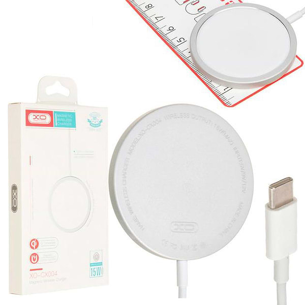 Фото - Бездротовий зарядний пристрій XO CX004 для iPhone 11/12 White (XO-CX004-WH)