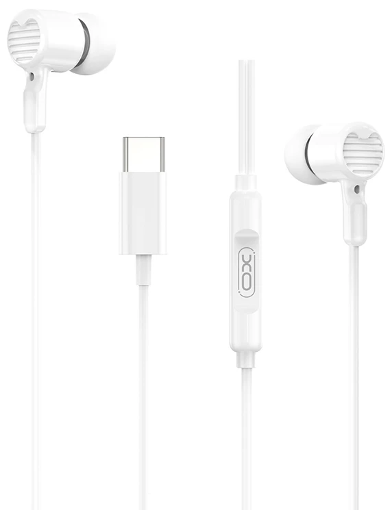 Навушники вкладиші дротові XO EP81 Sunflower In-Ear Type-C Digital Decoding Headphones, white (XO-EP81-White)