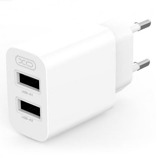 Фото - Сетевое зарядное устройство XO L109 12W 2USB/2.4A +USB-Lightning (XO-L109-L)