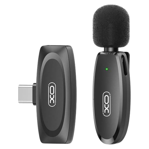 Фото - Мікрофон для смартфона XO MKF08A з придушенням шуму Type-C Black (XO-MKF08A-TC)
