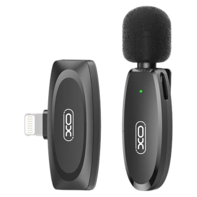 Мікрофон для смартфона XO MKF08B з придушенням шуму lightning Black (XO MKF08B-IP) - Фото 1
