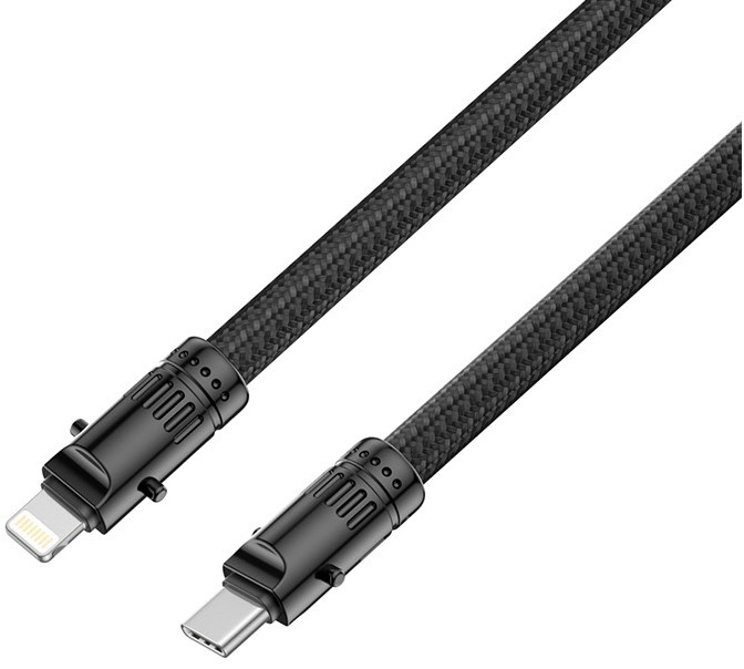 Кабель XO NB-Q288A IP to Type-c 27W 1,2m, black (XO-NB-Q288A-Black)
