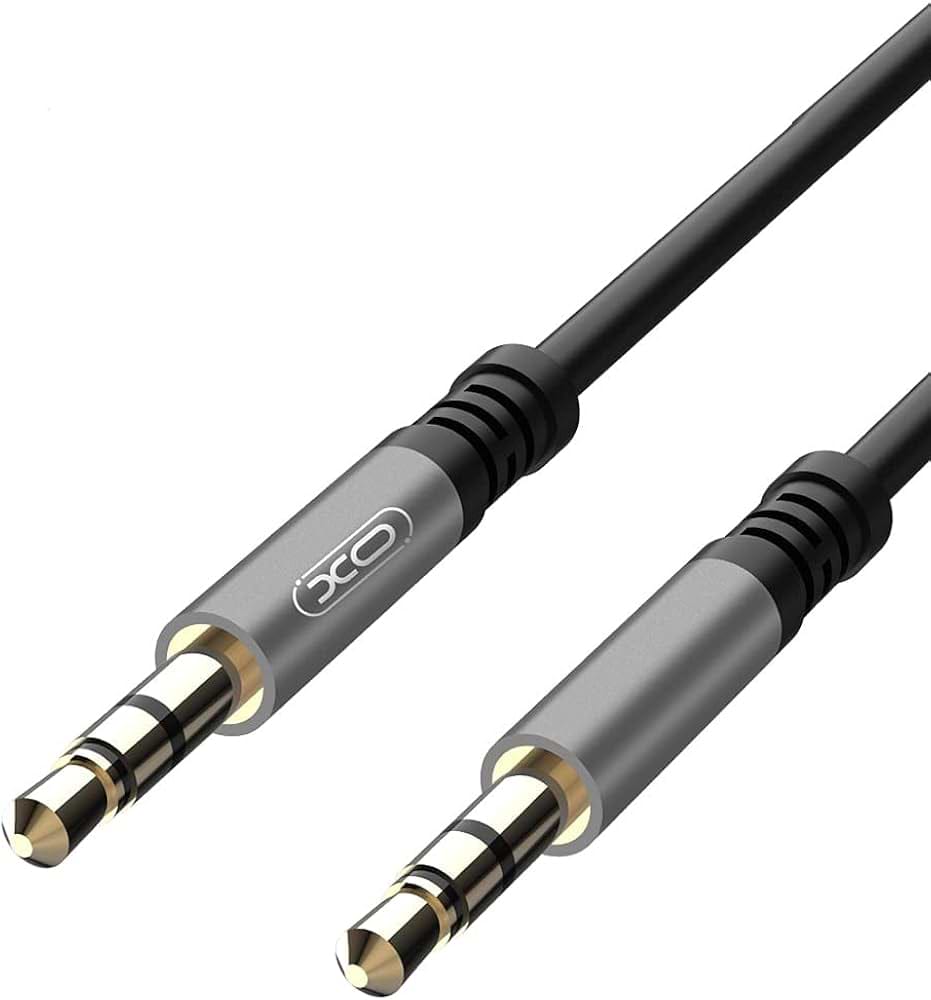Кабель 3.5 мм -3.5 мм XO NB121 Audio Cable AUX jack 3.5 мм - jack 3.5 мм 1 м Black (XO-NB121) - Фото 1