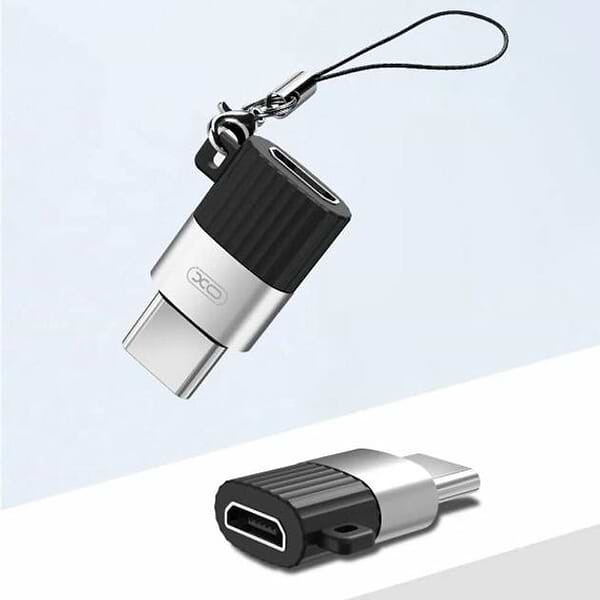 Фото - Перехідник XO NB149A microUSB to Type-C Black (XO-NB149A)