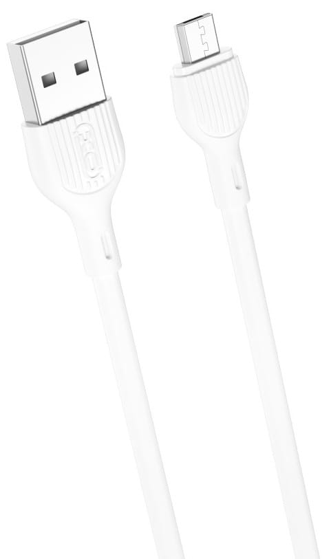 Кабель XO NB200 cable USB-A to micro 1m, white (XO-NB200M-White)