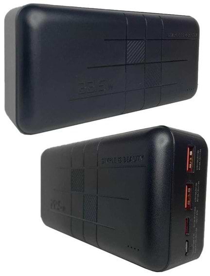 Фото - Батарея мобильная XO 20000 mAh PD20W+QC22.5W Black (PR188)