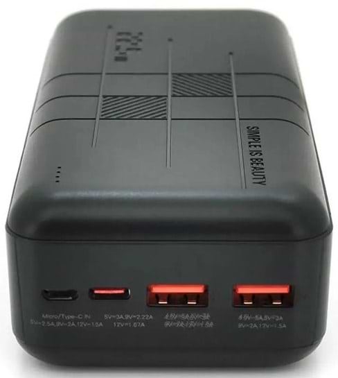 Фото - Батарея мобильная XO 20000 mAh PD20W+QC22.5W Black (PR188)