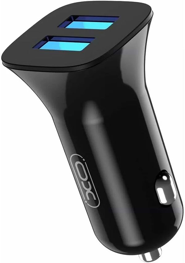 Фото - Автомобільний зарядний пристрій XO CC31 2.4A/2 USB  Black (XO-СC31-BK)