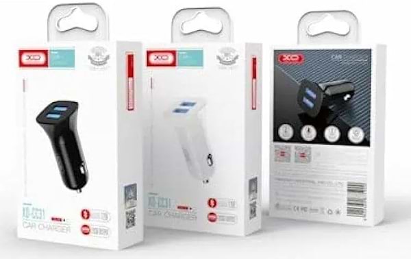 Фото - Автомобільний зарядний пристрій XO CC31 2.4A/2 USB  Black (XO-СC31-BK)