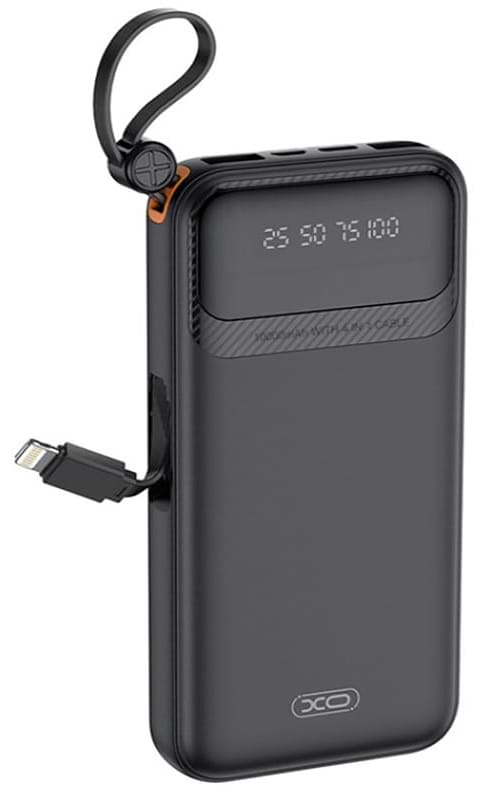 Батарея мобильная XO PR278 10000mAh 10W Black - Фото 1