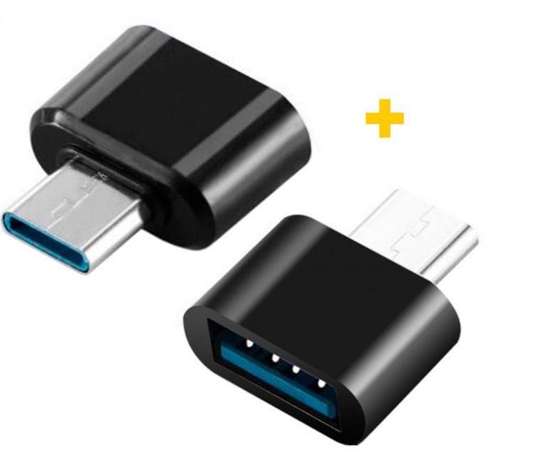 Перехідник XOKO AC-040 USB - Type-C Black 2 шт. (XK-AC040-BK2) - Фото 1