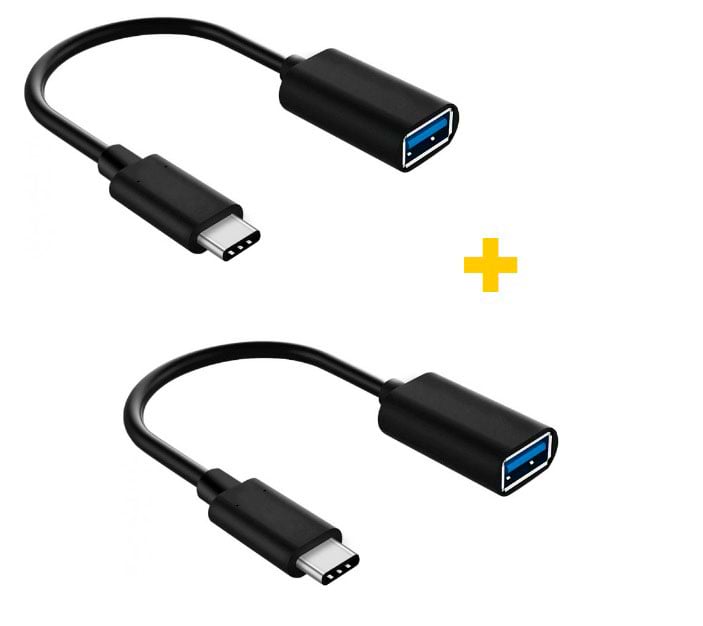 Перехідник XOKO AC-230 Type-C - USB Black 2 шт. (XK-AC230-BK2)