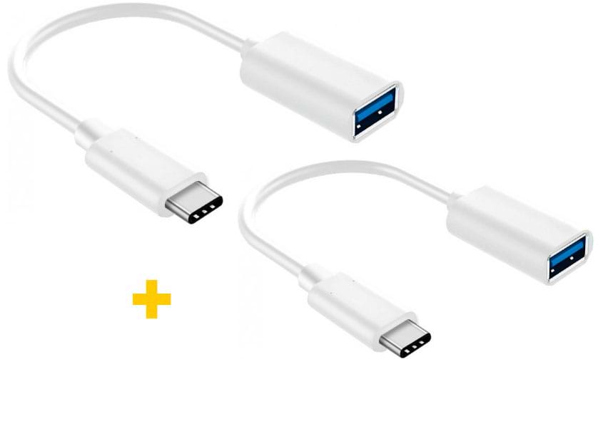 Перехідник XOKO AC-230 Type-C - USB White 2 шт. (XK-AC230-WH2)