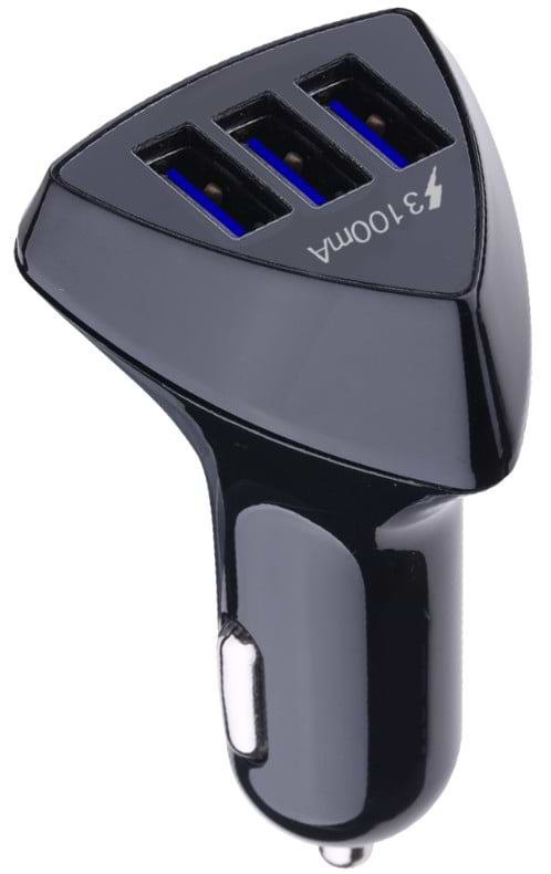 Автомобільний зарядний пристрій XOKO 3 USB 4.2A CC-300 Black (CC-300-BK) - Фото 1