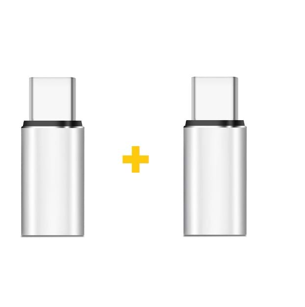 Перехідник XOKO AC-025 Lightning USB - Type-C Silver 2 шт. (XK-AC025-SL2)