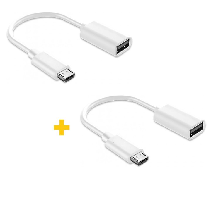 Перехідник XOKO AC-130 USB - MicroUSB White 2 шт. (XK-AC130-WH2) - Фото 1