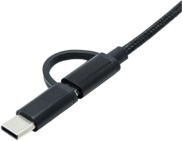 Фото - Переходник XOKO AC-150 2 в 1 USB 3.0 - MicroUSB & USB Type-C с кабелем Black (AC-150-BK)