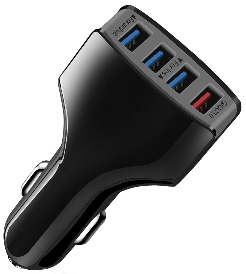Автомобільний зарядний пристрій XOKO CQC-400 4 USB Qualcom 3.0 7A Black (CQC-400-BK)