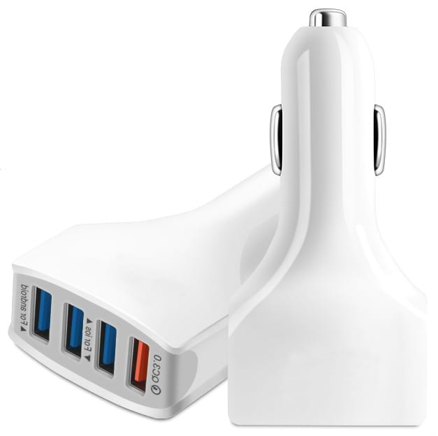 Автомобільний зарядний пристрій XOKO CQC-400 4 USB Qualcom 3.0 7A White (CQC-400-WH) - Фото 1
