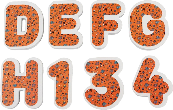 Фото - Настільна гра (до 2 років) XOKO EVA Englisg + цифри (37 од + мішечок для сушки + мішок зберігання) (XK-EVA-08)