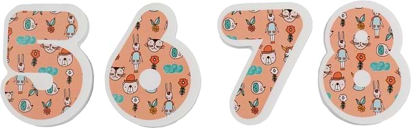 Фото - Настільна гра (до 2 років) XOKO EVA Englisg + цифри (37 од + мішечок для сушки + мішок зберігання) (XK-EVA-08)