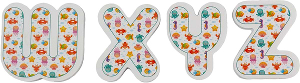 Фото - Настільна гра (до 2 років) XOKO EVA Englisg + цифри (37 од + мішечок для сушки + мішок зберігання) (XK-EVA-08)